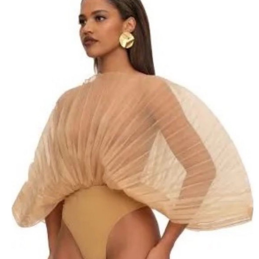 Chic Beige Bodysuit for Women